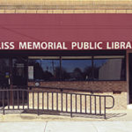 Front door of Bliss Memorial Public Library